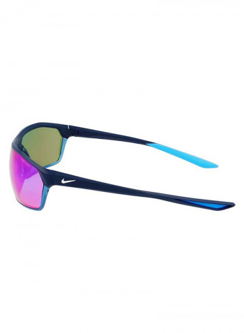 Men's Fullrim Metal Modified Rectangle Sunglasses