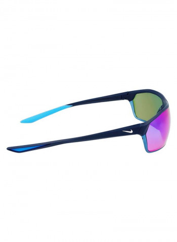 Men's Fullrim Metal Modified Rectangle Sunglasses