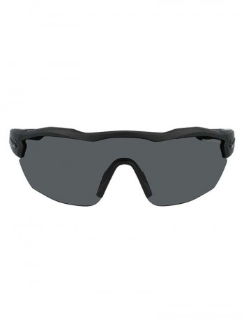 Men's Semi Rimless Bio Injected Shield Sunglasses