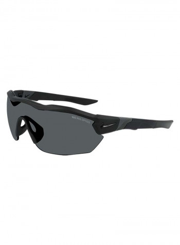 Men's Semi Rimless Bio Injected Shield Sunglasses