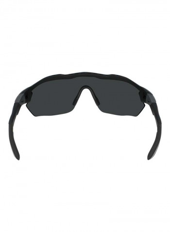 Men's Semi Rimless Bio Injected Shield Sunglasses