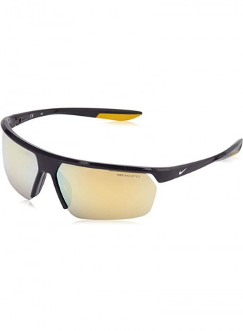 Men's Semi Rimless BioInjected Modified Rectangle Sunglasses