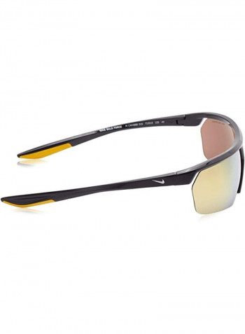 Men's Semi Rimless BioInjected Modified Rectangle Sunglasses