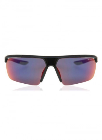 Men's Semi Rimless BioInjected Modified Rectangle Sunglasses