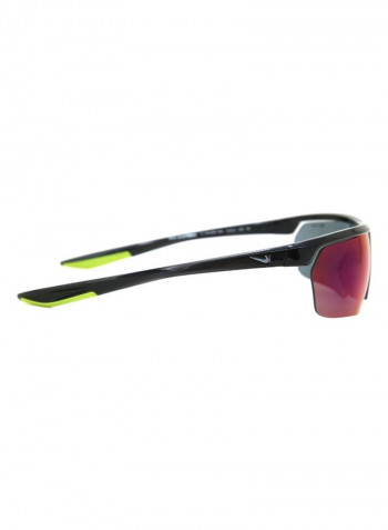 Men's Semi Rimless BioInjected Modified Rectangle Sunglasses