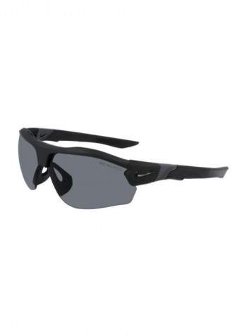 Men's Semi Rimless Bio Injected Modified Rectangle Sunglasses
