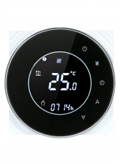 Electric Heating Temperature Controller Thermostat Black