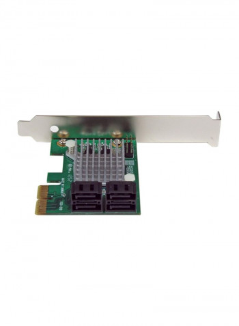 4 Port PCI Express 2.0 Sata III 6Gbps Raid Controller Card With Hyperduo SSD Tiering Black/Silver