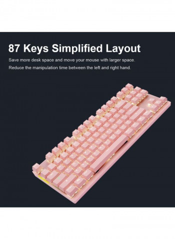 High Grade Wireless Gaming Keyboard Pink