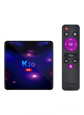 K10 Smart Android 4K LED TV Box V7685UK-64G Blue/Black/Purple