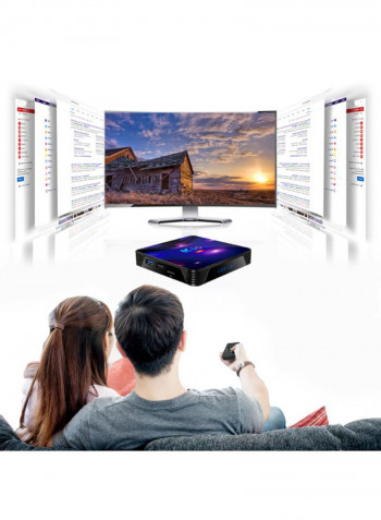 K10 Smart Android 4K LED TV Box V7685UK-64G Blue/Black/Purple