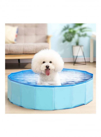 Foldable Pet Bathing Tub Blue 36.0x32.0x12.0cm