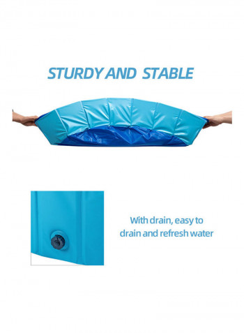 Foldable Pet Bathing Tub Blue 36.0x32.0x12.0cm