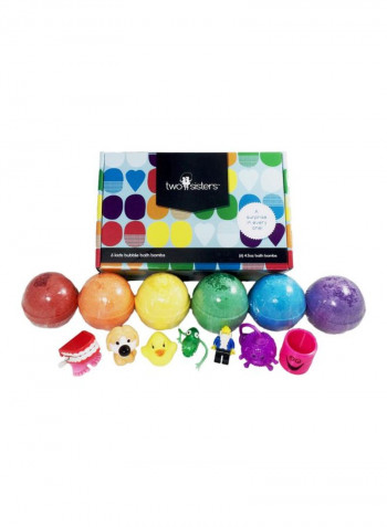 Pack Of 6 Bubble Bath Bomb With Surprise Toys Inside