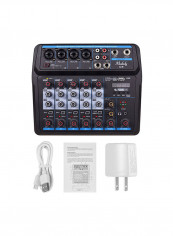 6-Channel BT USB Mixing Console With Built-In Sound Card VM1024 White/Black reviews 6-Channel BT USB Mixing Console With Built-In Sound Card VM1024 White/Black