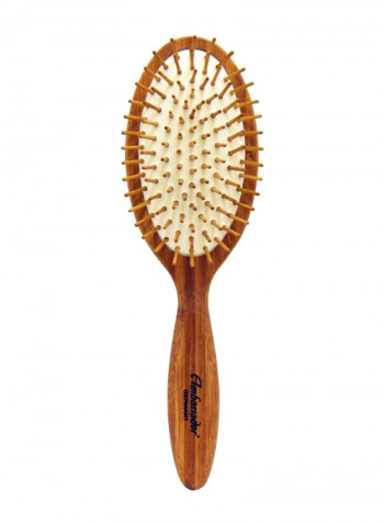 Ambassador Large Oval Hair Brush Brown/Beige