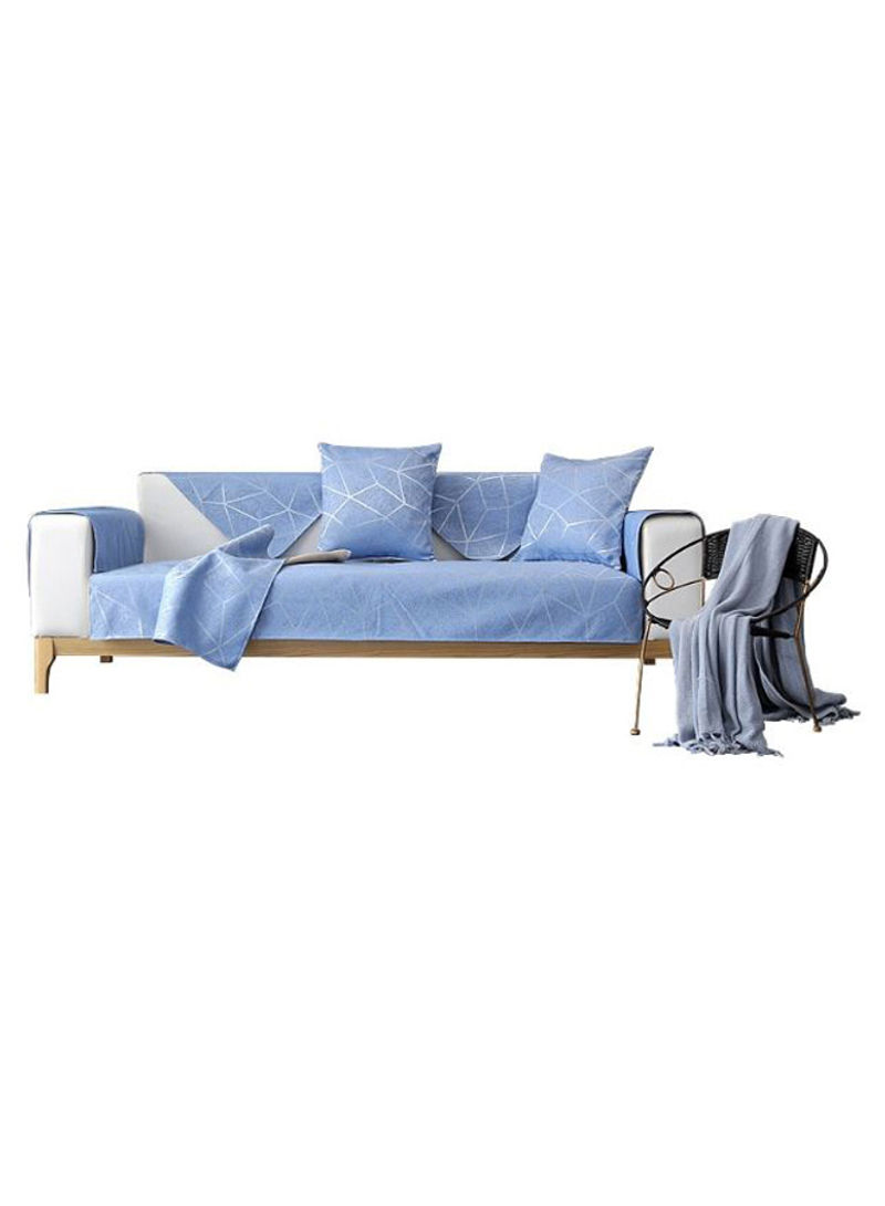 Simple Style Universal Sofa Slipcover Blue