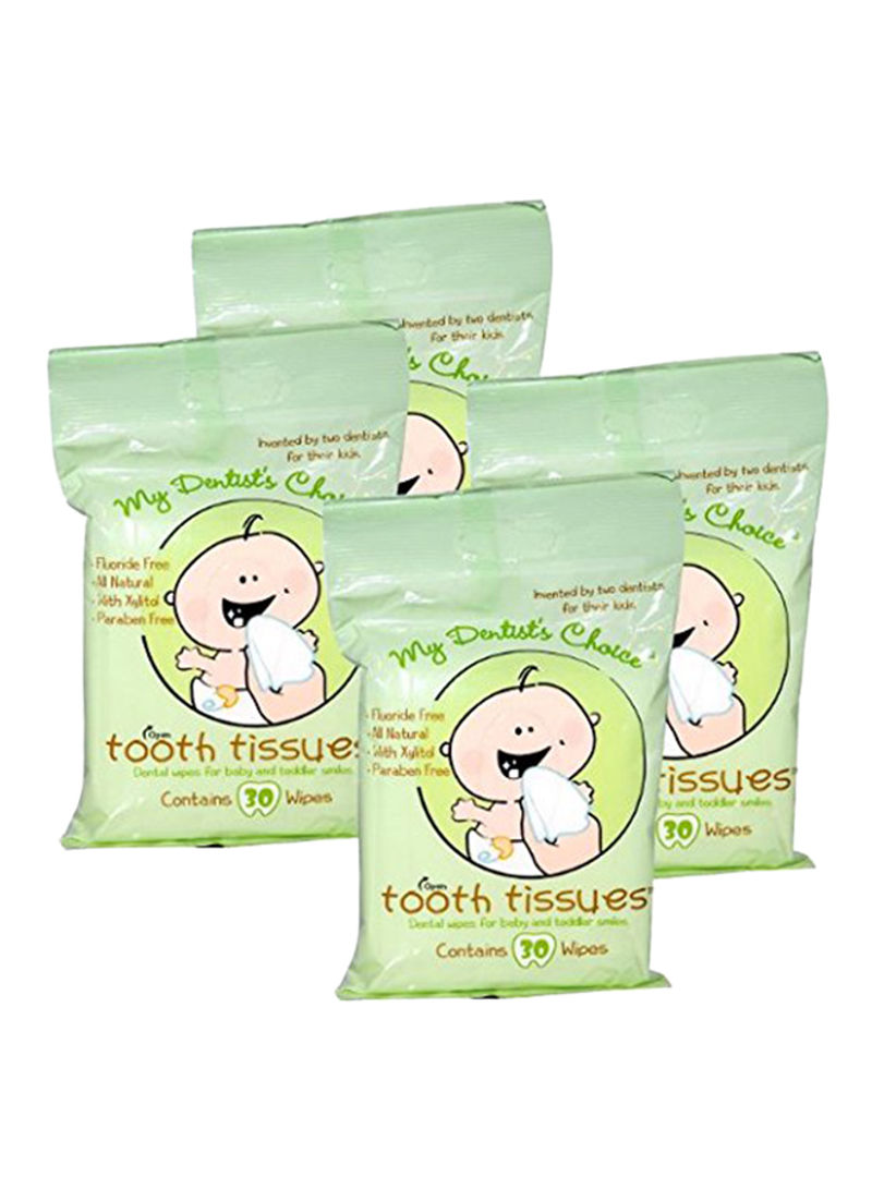 30-Piece Dental Wipes For Baby Or Toddler Pack Of 4