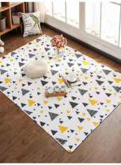 Geometric Pattern Living Room Soft Carpet Multicolour 120(W)x210(L)centimeter