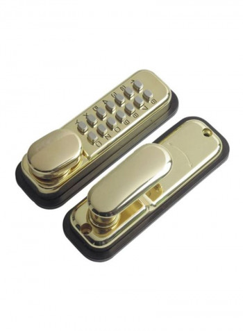 Push Button Door Lock Gold