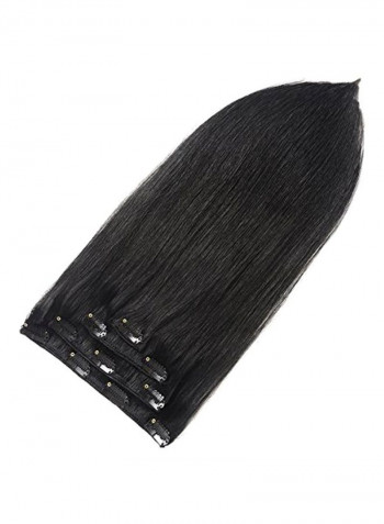 Double Weft Clip-In Hair Extension 1 Jet Black 20inch