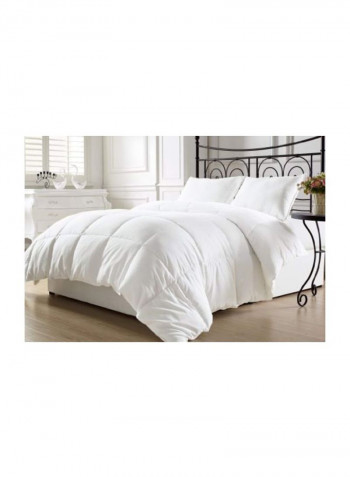 Duvet Cover Polyester White Queen