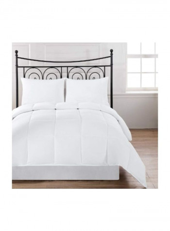 Duvet Cover Polyester White Queen