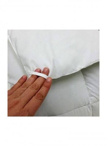 Duvet Cover Polyester White Queen