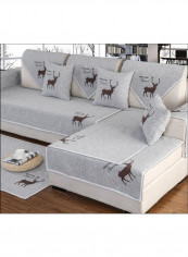 Elk Printed Sofa Slipcover Grey reviews Elk Printed Sofa Slipcover Grey