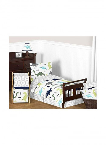 Printed Floor Rug White/Green/Blue 36x30inch