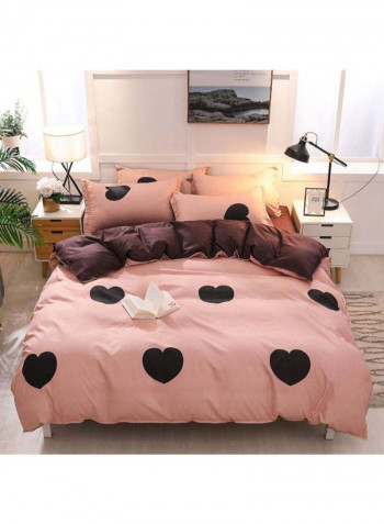 4-Piece European Style Luxury Jacquard Single Bedding Set Polyester Multicolour