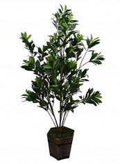 Fourwalls Artificial Green Croton Floor Plant Without Pot Green 919g