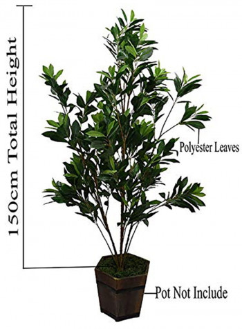 Fourwalls Artificial Green Croton Floor Plant Without Pot Green 919g