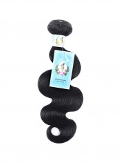 Medium Wavy Human Hair Extension Natural Black 22inch