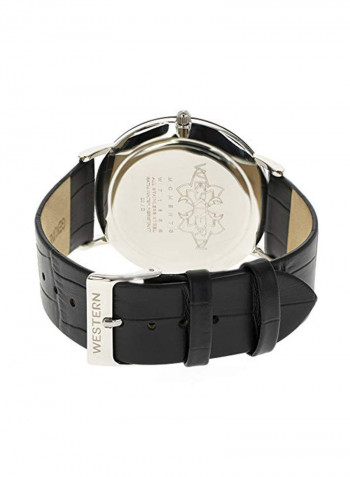 Men's Leather Analog Watch W7185GSB010C
