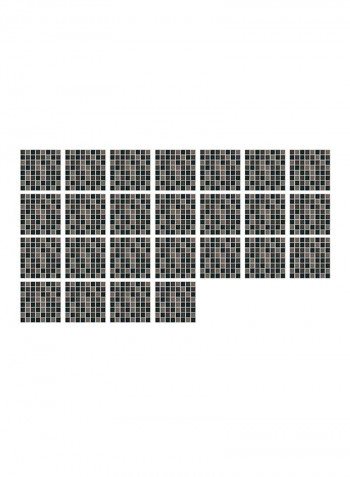 25 Piece Of Bathroom Wall Stickers Multicolour 60x90cm