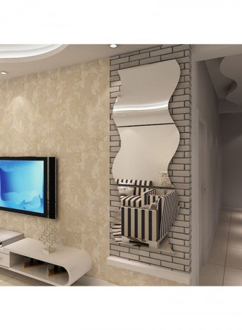 4 Pieces Bathroom Wall Stickers Gold 60 x 90cm