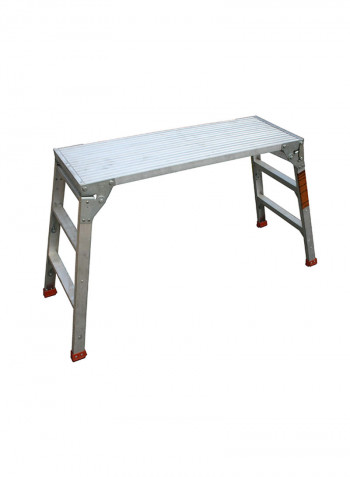 3-Steps Plank Stool Silver 100x50x17centimeter