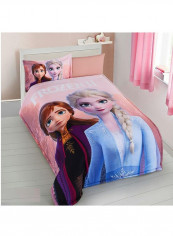 4-Piece Frozen Single Bed Comforter Set for Kids Cotton Multicolour 180 x 240cm