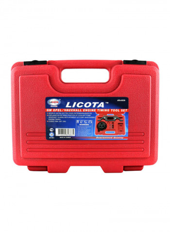 5-Piece Engine Timing Tool Kit With Case Black/Silver/Red