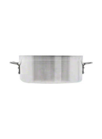 Aluminium Brasier Silver 6.4x14.9inch