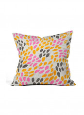 Holli Zollinger Calissi Light Throw Pillow Grey/Pink/Black