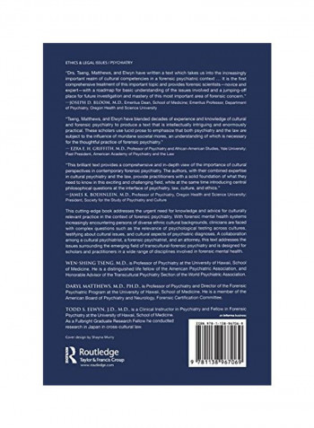 Cultural Competence In Forensic Mental Health Paperback