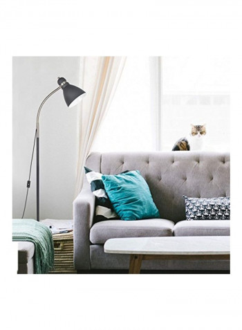 Metal Floor Lamp Grey/White