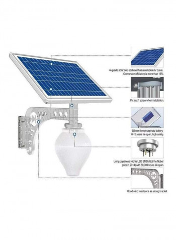 Outdoor Waterproof Solar Garden Peach Light White