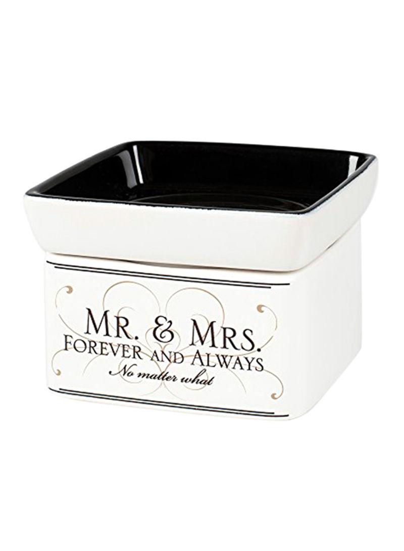 Mr And Mrs Forever Always Electric 2 In 1 Jar Candle Wax Tart Oil Warmer