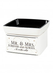 Mr And Mrs Forever Always Electric 2 In 1 Jar Candle Wax Tart Oil Warmer