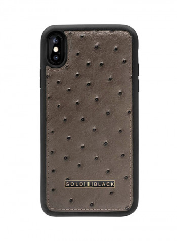 Protective Case Cover For Apple iPhone XS Max Ostrich Grey