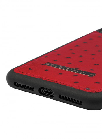 Protective Case Cover For Apple iPhone XS Max Ostrich Red