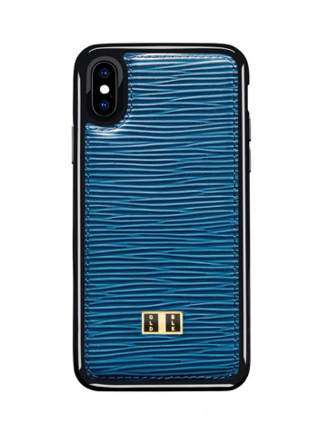 Leather Protective Case Cover For Apple iPhone X Unico Blue